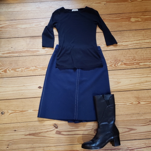 HOBBS London A-Line Wool Skirt 6 - Picture 4 of 4